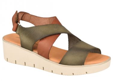 Γυναικεία Πέδιλα | Δερμάτινα | Υφαντίδης | 123530 | Λαδί - Υφαντίδης - 